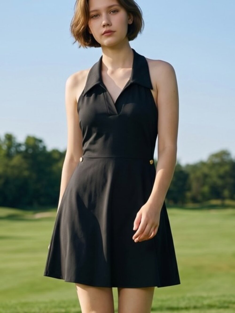 NEW Sym Move Golf Dress Women’s size Large Halter Tennis Active NWT